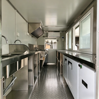 Nouveau design personnalisable : Food truck, chariot alimentaire mobile, remorque alimentaire pour frites et snacks, avec structure en acier inoxydable, pour frites et bonbons