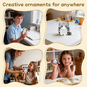 Mini-animaux en crochet positifs en gros pour cadeaux, poupées tricotées à la main inspirantes, cadeaux motivants en coton PP - Product Image 6