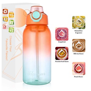 Bottiglia d'Acqua Riutilizzabile in Tritan con Aromi alla Frutta, Antigoccia, Sicura per Alimenti, con Capsule Aromatiche - Product Image 3