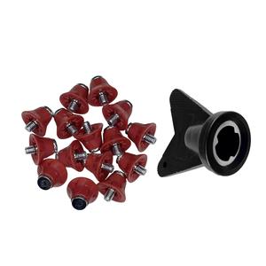Punte di scarpe da calcio 12x resistenti per scarpe da ginnastica sportive da interni ed esterni in rosso - Product Image 2