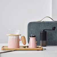 Ensemble de cafetière en céramique avec logo personnalisé en gros, kit de fabrication de café, ensemble de cafetière à verser, cadeaux d'entreprise