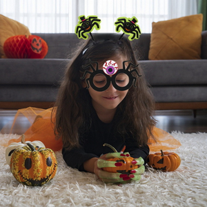 Halloween spettrale decorazione di occhiali da festa zucca ragno maschera creativa Costume da demone foto oggetti di scena per bambine stile <span class=keywords><strong>Horror</strong></span> - Product Image 3