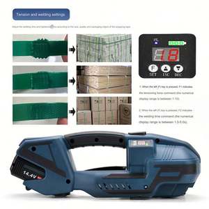 Herramientas de Flejado Eléctricas V1 V2 <span class=keywords><strong>V3</strong></span>, Máquina Automática de Embalaje de Cajas con Flejes de PP y PET, Accionamiento Neumático Manual para Alimentos - Product Image 4