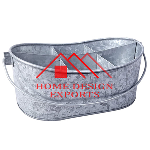 Fiestas Utensilio de granja Servir Ware Holder Galvanizado Diseño elegante Martillado a mano Utensilio de cocina Caddy - Product Image 5