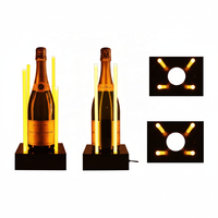 Support d'affichage de bouteilles de vin en acrylique LED personnalisé, présentoir lumineux pour bouteilles d'alcool, pour bar, magasin de vin, vitrine de magasin de détail, OEM