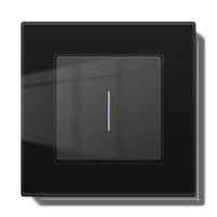 Mvava Factory Panneau de cadre en verre de luxe Uk/eu Standard Noir Interrupteur à bouton poussoir Interrupteur électrique mural