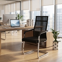 Chaises de bureau ergonomiques à dossier haut en tissu maillé avec structure métallique pour la maison et le bureau – Offre spéciale