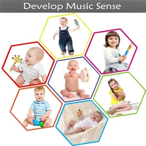 Ensemble de jouets musicaux en bois à colorier pour bébés, instruments de <span class=keywords><strong>musique</strong></span> éducatifs pour enfants, jouets musicaux pour bébés, vente chaude - Product Image 4