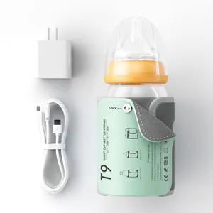 On The go Portable Bottle Warmer Baby Milk Heat Keeper with LED Display USB Warmer Bottle for Car Travel