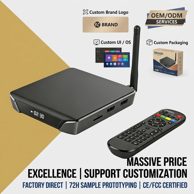 CUSTOM Smart Tv Box for Hotels Android OTT Set Top Box 4K Media Player for Hotel TV System Streaming Project