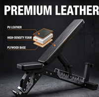 Banc de musculation multifonctionnel réglable et pliable pour usage commercial et domestique, pour press d'orteils et exercices couchés, avec support