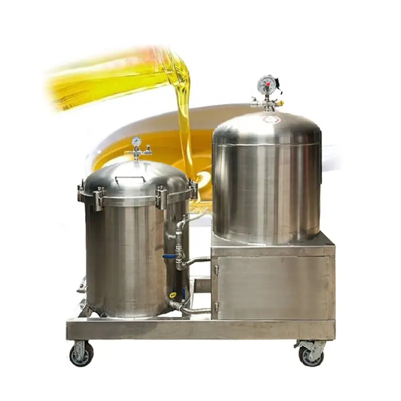 Commercial Cooking Oil Filter Machine Cold Oil Filtration Vegetable Oil Filter