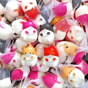 Jouets à presser en forme de chat mignon, jouets anti-stress en PU pour enfants, unisexe, âge 8 à 13 ans - Product Image 1