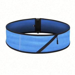 High Quality Polyester Close-fitting Fanny Pack Invisible <b>Elastic</b> Running <b>Belt</b> Blank Gym Fitness Sports Waist Bag - Product Image 6