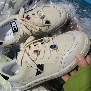 <span class=keywords><strong>SHANSHAN</strong></span> Baskets décontractées unisexes pour enfants, blanches simples à lacets, motif étoile à cinq branches, antidérapantes, respirantes, durables, absorption des chocs - Product Image 3