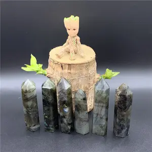 small size labradorite towers strong flash good quality crystal healing stones crystal points