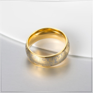 Anillo de acero de titanio con diseño de Taotie de la mitología china, estilo retro único, ciervo y búho, joyería moderna para hombre. - Product Image 3