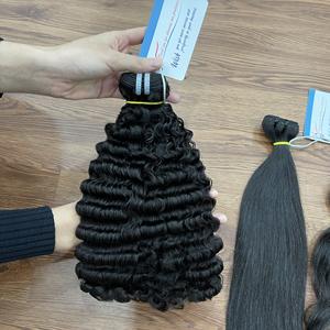 <b>Best</b> Bundle Deal Burmese Curly Weft Hair 100% Raw Vietnamese Hair No Synthetic No tangle Ready to Ship Wholesale - Product Image 3