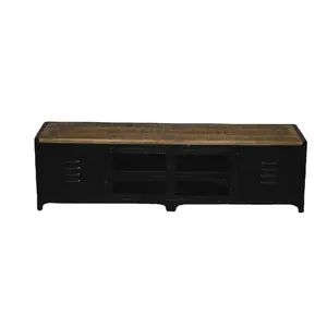 Modern Industrial Iron Doors Small Size Living Room Storage Entertainment Tv Unit Villa Apartment Bed Room