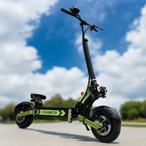 Patinete Eléctrico Plegable con Amortiguación de Resorte, Neumático de Carretera de 11 Pulgadas, 120 KM de Autonomía, Acelerador de Dedo, Patinete Eléctrico de 60 V con Bloqueo de Llave - Product Image 1