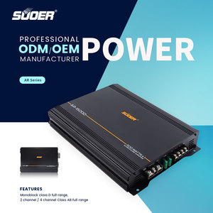 Suoer AR-480 Lớn Bán Class AB 4 Kênh 1000W Điện Âm Thanh Xe Hơi Khuếch Đại - Product Image 2
