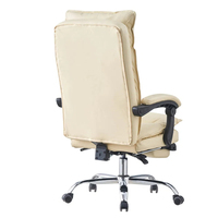 Fauteuil de Direction Professionnel Moderne en Similicuir, Réglable en Hauteur, Inclinable, avec Repose-Pieds et Dossier, pour Bureau à Domicile, Rotation 360°