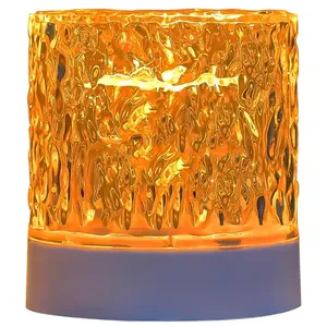 Wholesale Water Ripple Acrylic Night Light 3d Illusion Lamp Usb Charge Led Desk Night Lamp