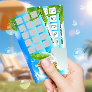 Factory Price Design Scratch Off Promotions to Win Prizes Digital Printing Cards Custom Scratch - Product Image 1