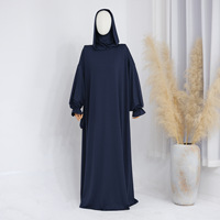 Vêtements amples pour femmes grande taille robes abaya longues vente en gros de robes longues moins chères pour femmes musulmanes en mousseline de soie