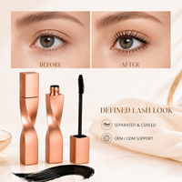 Maskara Rose Gold Twist untuk Bulu Mata Terdefinisi dengan Hasil Premium, Logo Kustom OEM ODM, Pabrik Kosmetik Label Pribadi