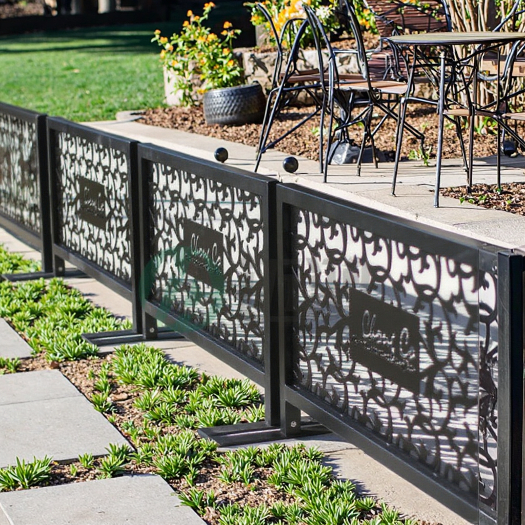 Recinzione Decorativa Da Giardino In Metallo Bianco, 81 Cm X 6 M (14 Pannelli), Antiruggine, Pieghevole Per Aiuole E Bordure