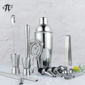 20 Piece thép không gỉ Boston Cocktail Shaker Set bartender Kit với Acrylic đứng thanh công cụ Home <span class=keywords><strong>Bar</strong></span> Đảng - Product Image 3