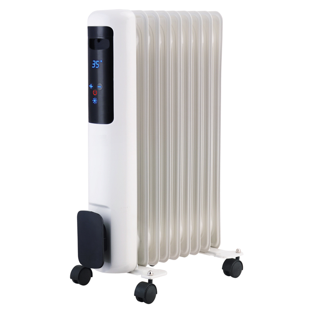 Hot Selling 1500/2000/2000W Portable Oil-Filled Radiator Electric Room Heater PTC Heating Overheat Protection for Home Use
