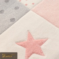 Tapis de chambre pour enfants LandScopeTech Noah KIDS en peluche à haute élasticité, 2850g, tapis en polypropylène haute densité, résistant aux taches