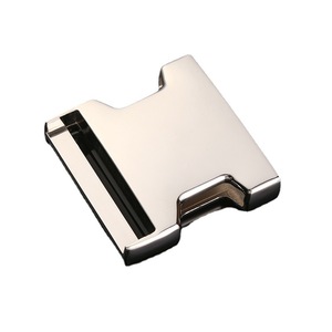 Hebilla de liberación lateral de aleación de zinc, plateada y negra, duradera, para accesorios de bolsos - Product Image 4