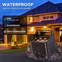 Projecteur PAR sans fil étanche IP65 6-en-1 9x18W RGBWA+UV à batterie et contrôlé par WiFi pour DJ, soirées et scènes