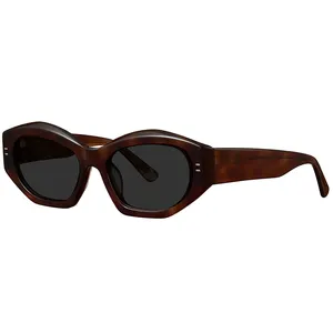 Mode Marken-Design klassische randlose Sonnenbrille Luxus Damen Herren individuelle retro-Sonnenbrille Weiblich