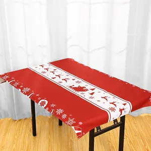 90x180cm Cotton Christmas Tablecloths For Christmas Decorations Supplies Table Runner For Home Decor