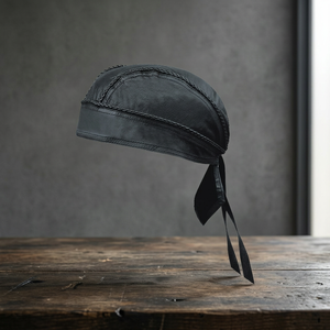 Sombreros de calavera de cuero estilo DURAG para motorista - Product Image 2