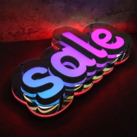 Enseigne LED personnalisée en acrylique avec miroir infini, éclairée, pour affichage commercial, vitrine de magasin, suspendue, pour boutique, café, restaurant, bar, salon