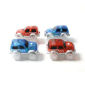 Kök manyetik plastik yapı blok oyuncaklar araba yarış pisti mermer kiremit elektrikli oyuncak araba çocuklar için