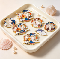 Pins en émail imprimés anime, voiture de course, en alliage de zinc, badge métallique voiture de sport pour collectionneurs de loisirs, fourni par l'usine