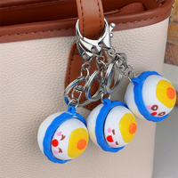Nouveaux porte-clés créatifs et mignons en forme de bol de riz, mini-clés de décompression alimentaire pour sac ou pendentif