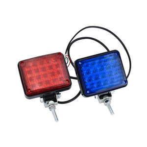 Lumières rouges bleues, feux stroboscopiques de moto <span class=keywords><strong>12V</strong></span> 24V <span class=keywords><strong>LED</strong></span> pour voiture camion lampes clignotantes rectangulaires - Product Image 3