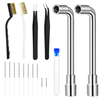 Kit d'outils d'impression 3D multi-modèles : Couteau de découpe, grattoir, aiguille de nettoyage, pinces, kit d'ébavurage, outils d'impression 3D DIY