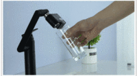 Robinet à capteur infrarouge tactile étanche et économiseur d'eau, adaptateur de robinet en laiton, pour évier simple, en ABS, style luxe léger