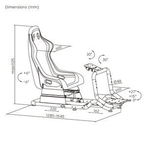 Simulateurs de course automobile commerciaux LRS07-BS, simulateurs de conduite automobile portables, jeux de course automobile, sièges de cockpit de simulation de course à vendre - Product Image 6