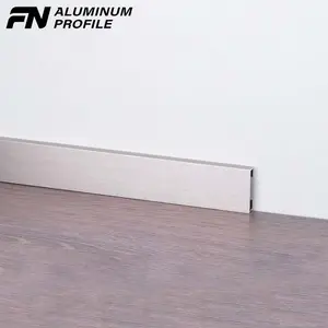 Ligne de bordage d'alliage d'aluminium d'extrusion de satin de décoration pour la ligne de division de plancher