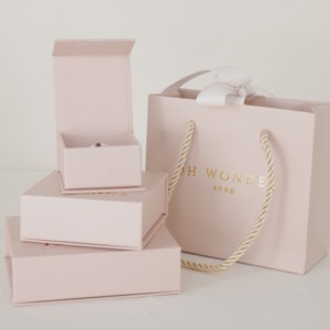 Custom Magnet Paper Cardboard Packaging Velvet <b>Gift</b> Wedding Jewelry <b>Box</b> for <b>Earring</b> Necklace Ring <b>Gift</b> Packaging - Product Image 3