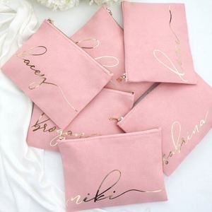 Bolsa de maquillaje bonita personalizada bolsa de maquillaje Rosa bolsa de maquillaje cosmético - Product Image 1